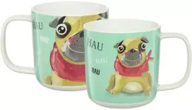 Puodelis 370 ml Pets mopsas AMBITION