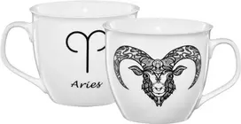 Zodiako porcelianinis puodelis 550 ml Aries AMBITION