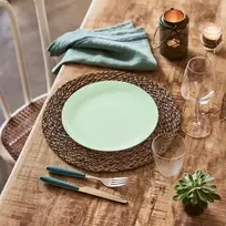 Diwali Paradise žalia vakarienės lėkštė 25 cm LUMINARC