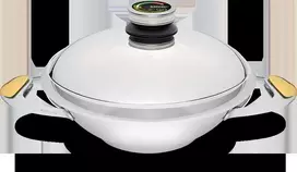 "Zepter" Wok keptuvė su dangčiu ir analoginiu temperatūros indikatoriumi