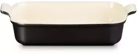 Le Creuset Cepamtrauks taisnstura Heritage akmens masas 32x24cm / 4L juodas