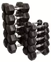 Šešiakampių svarmenų rinkinys STRONGMAN 220 kg