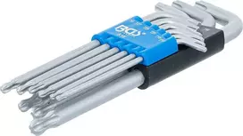 Bgs Technic L tipo raktų rinkinys | šarnyriniai | T-Star (Torx) T10 - T50 | 9 vnt. (818)