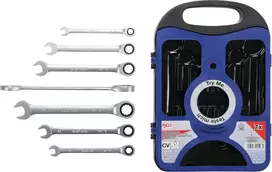 Bgs Technic Raktų su terkšle komplektas | 8-19 mm | 7 vnt. (1596)