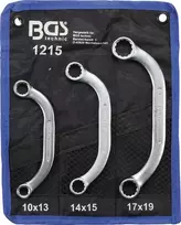 Bgs Technic Kilpinių raktų komplektas C pusmėnulio formos | 10x13 - 17x19 mm | 3 vnt. (1215)