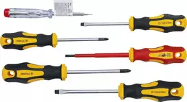 Bgs Technic VDE elektriko / Atsuktuvų rinkinys | Plokšti / kryžminiai | 6 vnt. (35816)