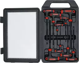 Bgs Technic T-rankenėlių atsuktuvų rinkinys | Vidinis šešiakampis Hex | 2 - 10 mm | 9 vnt. (7882)