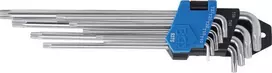 Bgs Technic L tipo raktų rinkinys | labai ilgi + labai trumpi | T-Star (Torx) T10 - T50 | 9 vnt. (9375)