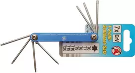 Bgs Technic Sulankstomų žvaigždučių rinkinys | T-Star (Torx) T6 - T20 | 7 vnt. (7848)