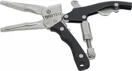 Bgs Technic Fiksuojamos replės | pistoleto tipo | ilgu snapu | 170 mm (7312)