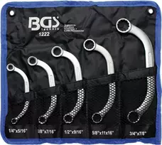 Bgs Technic Kilpinių raktų komplektas | Coliniai dydžiai | 1/4 "- 7/8" | 5 vnt. (1222)