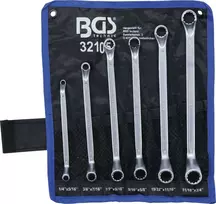 Bgs Technic Dvigubo žiedo raktų rinkinys | lenkti | 1/4 "- 3/4" | Coliniai dydžiai | 6 vnt. (32105)