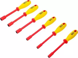 Bgs Technic VDE izoliuotų šešiakampių atsuktuvų rinkinys | su galvute | 5,5–12 mm | 6 vnt. (71095)