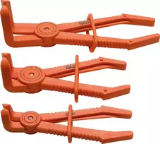 Bgs Technic Žarnų užspaudimo replės lenktos | 90 ° kampas | 155-220 mm | 3 vnt. (8764)