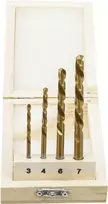 Grąžtas Bgs Technic Grąžtų rinkinys | HSS | kairiniai | 4 vnt. (2726)