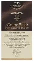 Ilgalaikiai plaukų dažai Apivita MY COLOR ELIXIR, 7.35 Blonde Gold Mahogany