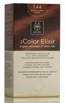 Ilgalaikiai plaukų dažai Apivita MY COLOR ELIXIR, 7.44 Blonde Intense Copper