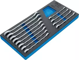Bgs Technic Įrankių dėklas 1/3: terkšlinių raktų rinkinys | 8 - 19 mm | 12 vnt. (4196)