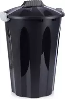 Vilde Plastikinė šiukšliadėžė 40 l juoda