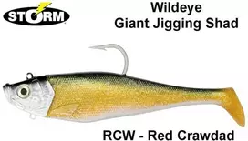 Guminukai Storm WildEye Giant Jigging Shad 23cm RCW Raudona Crawdad