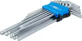 Bgs Technic L tipo raktų rinkinys | ilgas tipas | hex šešiakampis / hex šešiakampis su šarnyru | 1,5 - 10 mm | 13 vnt. (9799)