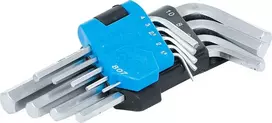 Bgs Technic L tipo raktų rinkinys | trumpi | hex šešiakampis 1,5 - 10 mm | 9 vnt. (807)