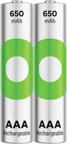 Gold Peak Industries GP akumuliatoriai GP ReCyko Micro (AAA) - Akku NiMH 650 mAh 1.2 V 2 st.