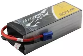 Gens Ace & Tattu Tattu 8000mAh 22.2V 25C 6S1P Lipo baterijos su EC5