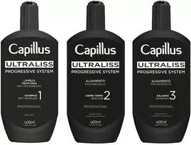 Activeshop Capillus Ultraliss Nanoplastikos rinkinys skirtas plaukų tiesinimo procedūrai, 3x400 ml