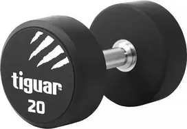 Profesionalus PU svarmuo / hantelis TIGUAR 1–70 kg (Svoris: 20 kg)