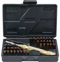 Grąžtas Bgs Technic Automatinis skaičių ir raidžių išmušėjų rinkinys 36-in-1