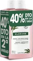 Klorane DUPLO Peony Šampūnas šampūnas, 2 x 400 ml