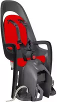 Hamax Caress - dviračio sėdynė iki 22 kg, sumontuota ant laikiklio | Tamsiai pilka/raudona