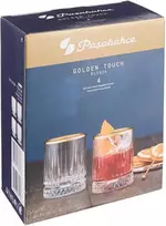 Pasabahce Stiklinių rinkinys viskiui Elysia Gold 355ml (4vnt)
