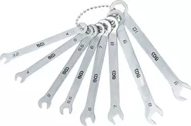 Bgs Technic Kombinuotų raktų rinkinys | Maži numeriai | 4 - 10 mm | 8 vnt (8646)