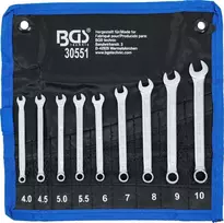 Bgs Technic Kombinuotų raktų rinkinys | 4 - 10 mm | 9 vnt. (30551)
