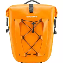 Rockbros 30140022003 atsparus avandeniui krepšys dviračiui for trunk – oranžinės spalvos