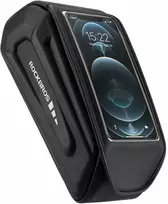 Rockbros 30120064001 waterproof frame dviračio krepšys with phone cover – juodos spalvos