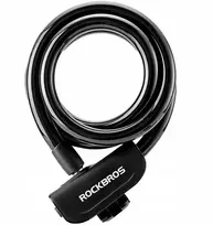 Rockbros RKS515-BK dviračio spyna su 1,1 m raktu – juodos spalvos