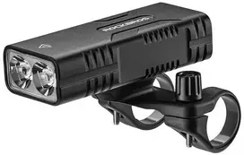 Rockbros 24310002001 dviračio žibintas 850 lm su išorinės baterijos funkcija + USB-C ir USB-A laidas – juodos spalvos