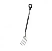 Fiskars Ergonomic šakė daržui (plokščiais virbais)