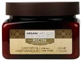Arganicare Plaukų augimą skatinanti kaukė ricinos aliejumi 350ml