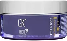 GK hair Global Keratin Bombshell Hair Colouring Kreminis Mask Colouring Ultra Skirtas šviesiems plaukams, 200 g