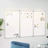 Magnetinė balta lenta, 180x80x1,7cm, aliuminis, sulankstoma