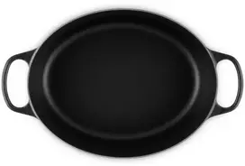 Virtuvinis Indas - Le Creuset Signature Keptuvė 8.9L Emaliuotas Ketaus Karščiui Atsparus Juodas