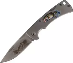 Herbertz Solingen žvejybos peilis su žuvies motyvu, 68 mm (585809), universalus