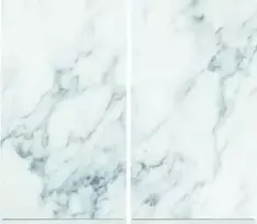 PIECES Apsauginis viryklės dangtelis MARBLE Baltas stiklo plokštė kaitlentei — 2 vnt., ZELLER