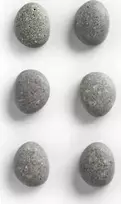 PIECES Magnetukai užrašams STONE, poliresin, 6 vnt., ZELLER