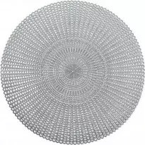 Apsauginis kilimėlis, dekoratyvinis stalo kilimėlis - sidabrinis, Ø 41 cm, ZELLER