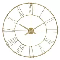 Atmosphera Apvalus sieninis laikrodis iš 3D metalo, Ø 70 cm, auksinis